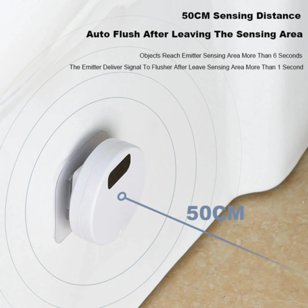 Intelligent Smart Sensor Toilet Flusher Automatic Sensor Touchless Toilet Flush for Public Use Home Bathroom - #A - Image 3