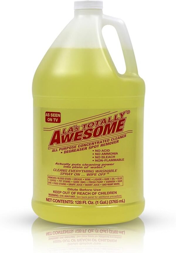 128oz Refills, 1 bottle Original - La's Totally Awesome All Purpose Concentrated Cleaner Degreaser Spot Remover Cleans Everything Washable As Seen on Tv