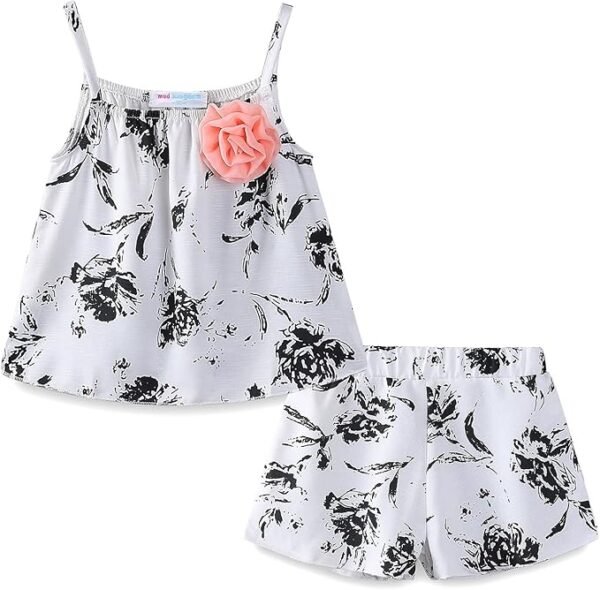 Mud Kingdom Little Girls Outfits with Skirts Chiffon Summer Sets